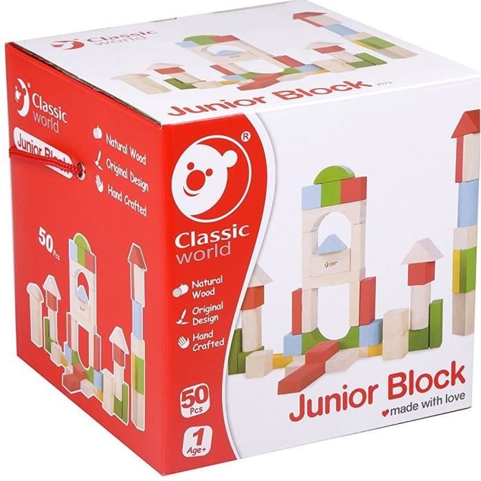 CLASSIC 50 Blocs de Construction en Bois