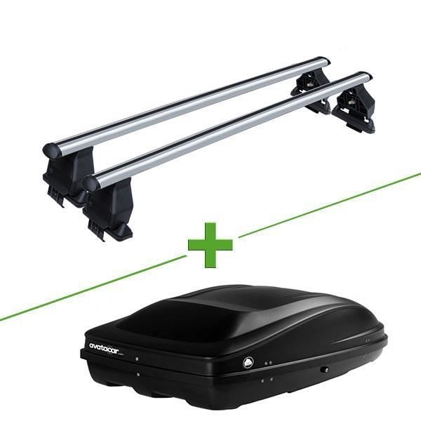 Pack barres et coffre de toit MBO Tema alu + Wabb M pour Renault Scenic I 5 portes - 3664634233073