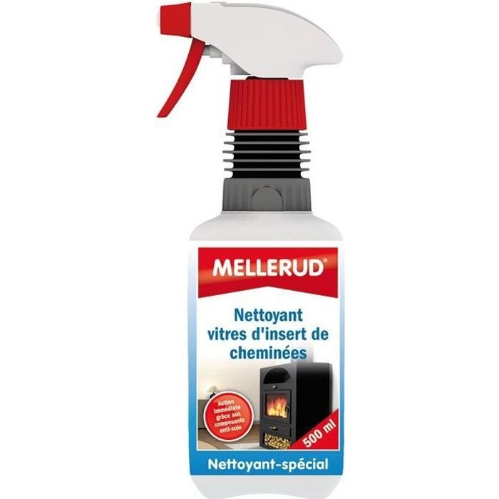 Nettoyant pour vitres d'insert cheminée