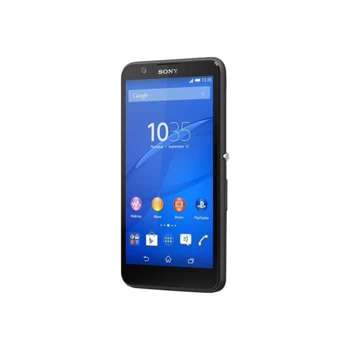 Sony XPERIA E4 E2105 smartphone 3G 8 Go microSDHC slot GSM 5- 960 x 540 pixels IPS 5 MP (caméra avant de 2 mégapixels) Android…