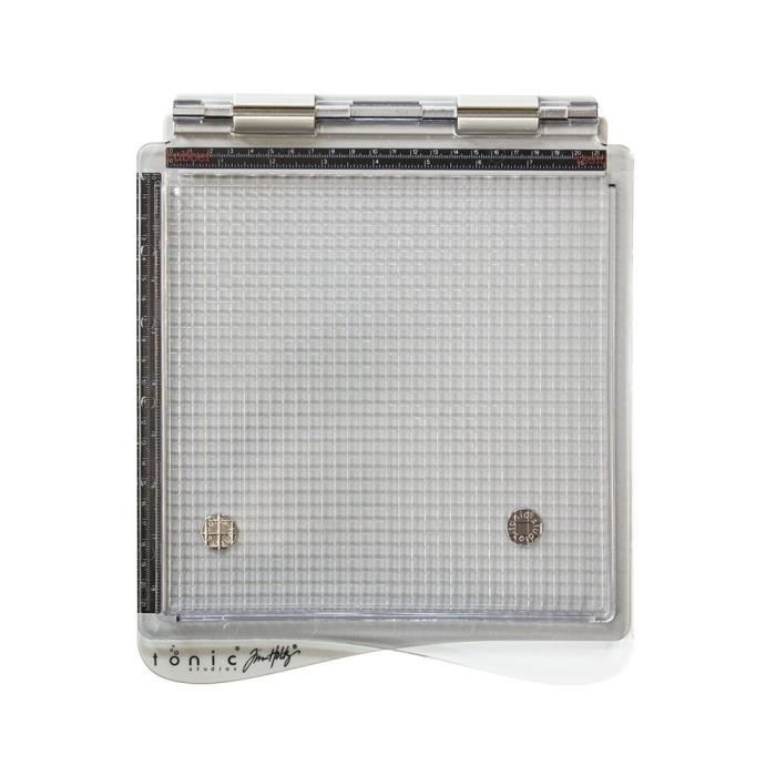 Tonic Studios Plateforme d`estampage Polyester, Gris/Clair, 24,5 x 29,3 x 1,5 cm - 1707E