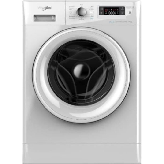 Lave-linge hublot WHIRLPOOL FFS7438WFR Blanc