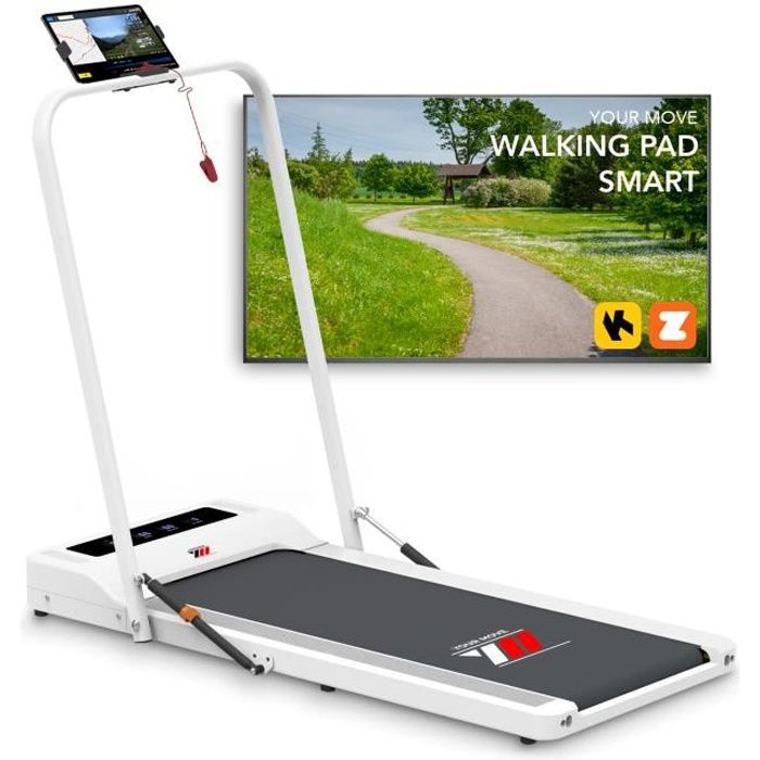 Tapis de course électrique pliable YOUR MOVE WPAD HAND Blanc - 10 km-h