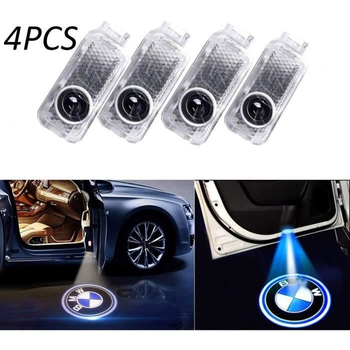 4pcs Voiture LED Projecteur Lumière Bienvenue Pour Porte de voiture décoratifs entrée Logo de projection Lumières