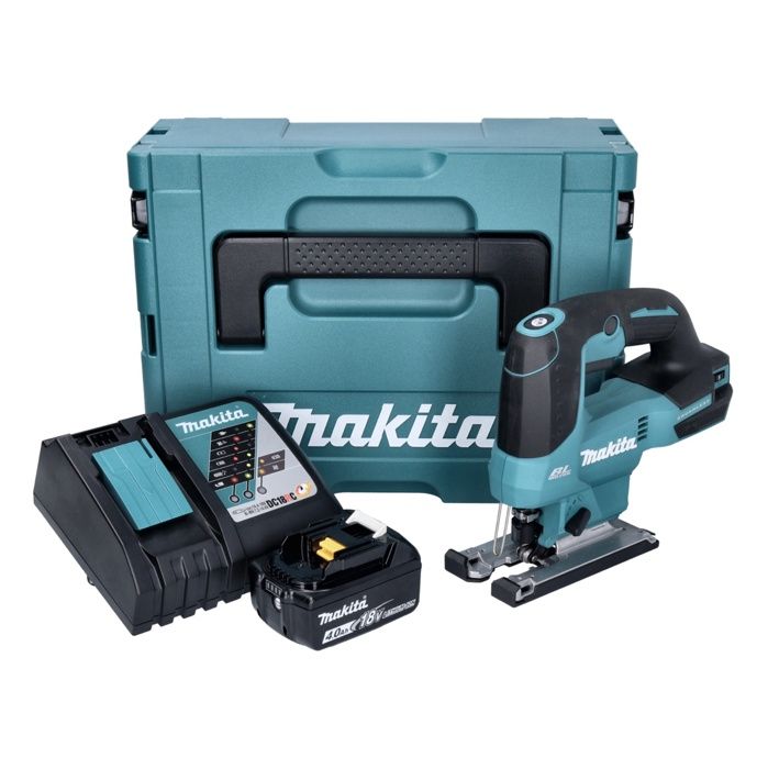 Makita DJV 184 RM1J Scie sauteuse pendulaire sans fil 18 V Brushless + 1x batterie 4 0 Ah + chargeur + Makpac - vue 2