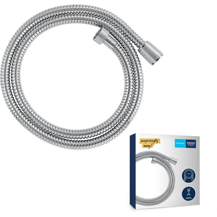 Flexible de douche - GROHE - 22106000 - 125 m - VitalioFlex - Métal Long-Life