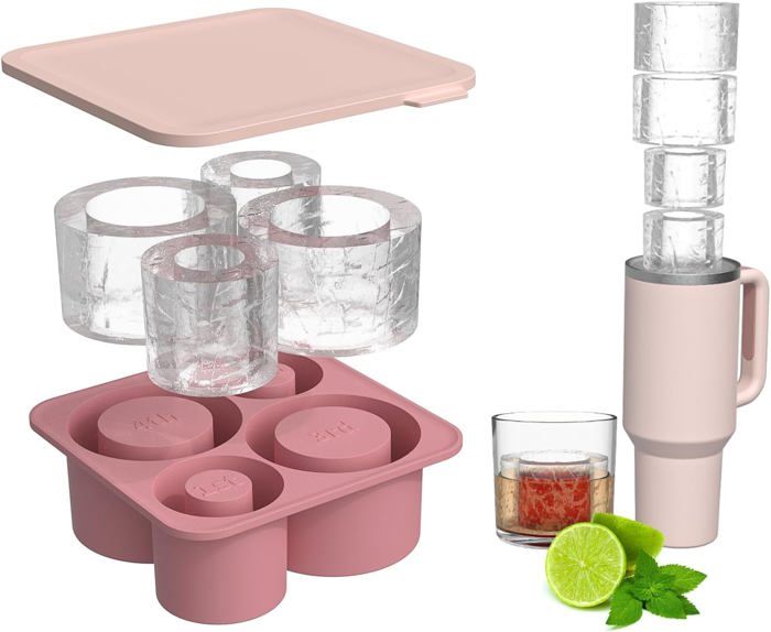 3 Mini Moules à Glaçons En Silicone Avec Couvercle - 18 Cubes (3x3cm) - Sans BPA, LFGB