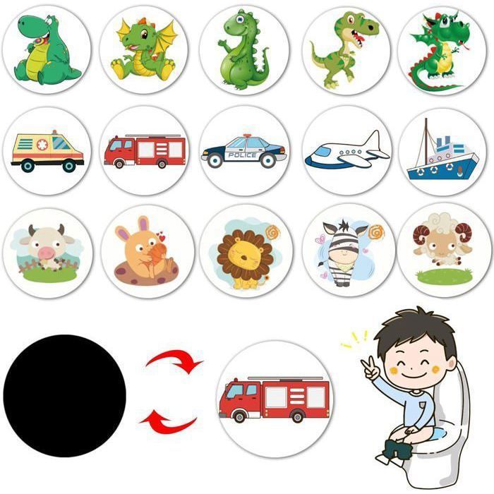 Tableau Apprentissage Propreté Fille – Sirène – Autocollants Réutilisables + Couronne – 1-3 Ans