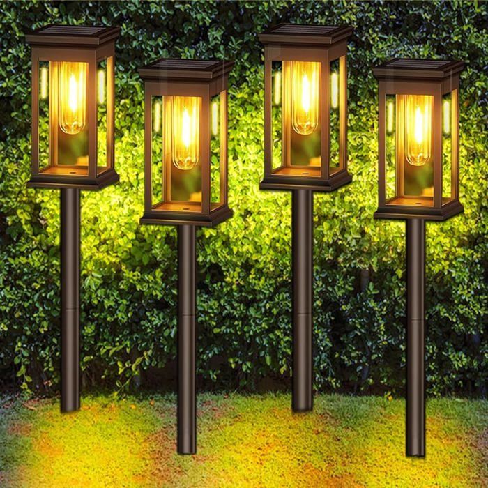 2 Lampes Solaires Extérieures IP65 - Éclairage Automatique Blanc Chaud Pour Jardin, Allée, Terrasse - Étanches Et Autonomes - 11