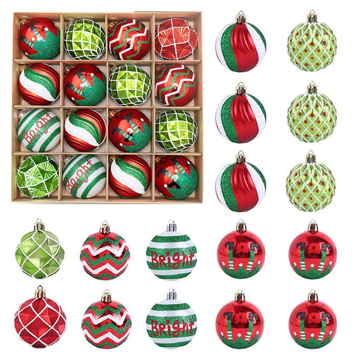 12 Boules De Noël Incassables Vertes - Décorations Suspendues Rondes 6 Cm Pour Sapin, Fêtes, Mariages - 2