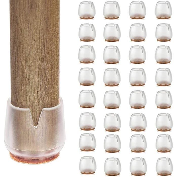 Accessoire de protection - XVX - Chapeaux de Pieds de Meubles - 32pcs - Anti-Rayures - Transparent