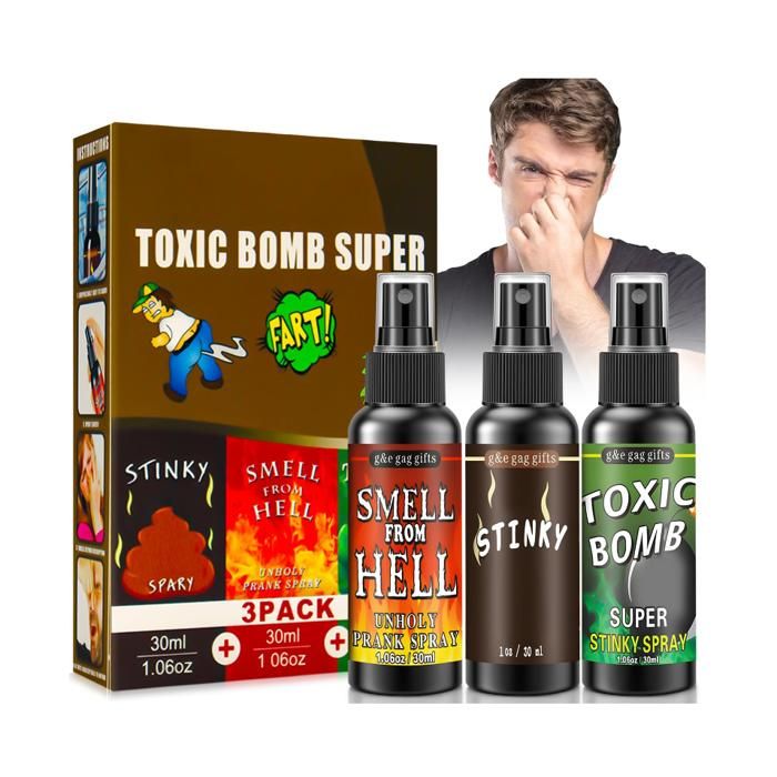 Allony – Spray Puant + Désodorisant Citron – 2×1 – Farce Et Poisson D’avril – Effet Garanti