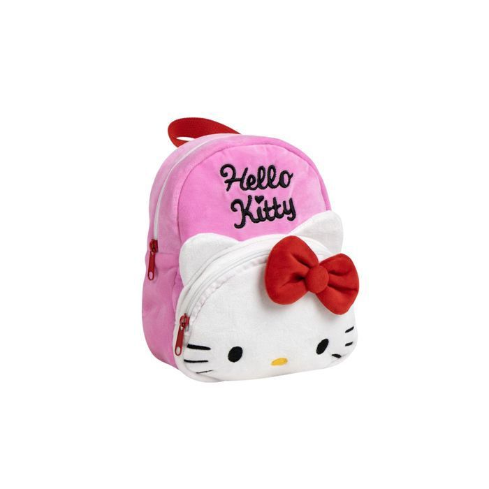 Sac à Dos Maternelle Hello Kitty Rose Peluche Premium Fille Enfant Confortable Sac à Dos Maternelle Hello Kitty Rose Peluche Premium Fille Enfant Confortable