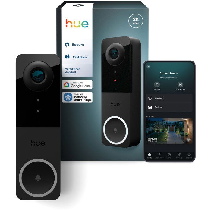 Hue Wired Video Doorbell Camera EUUK - vue 4