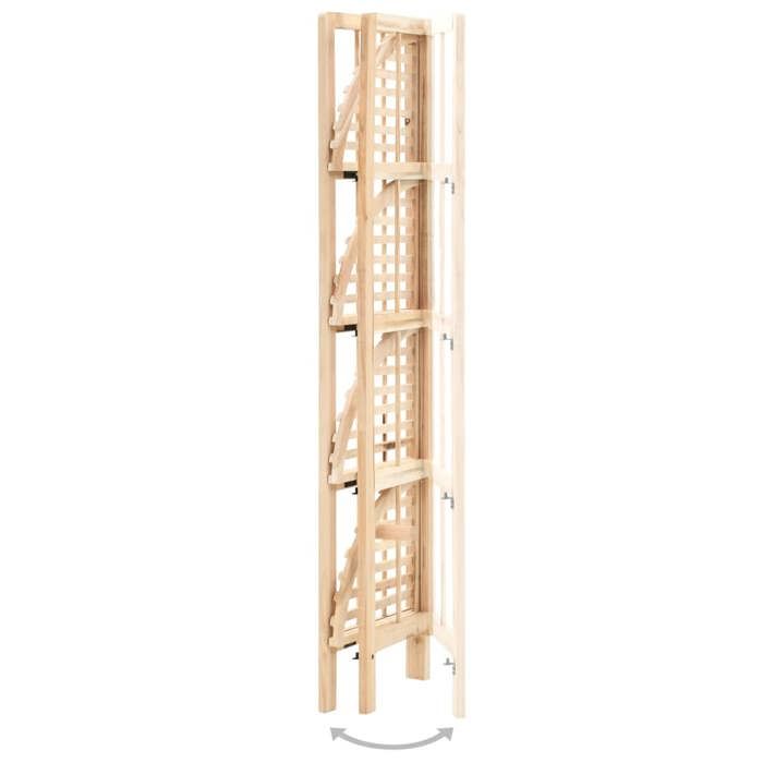 Beige Bibliothèque - bureau/Salon - Meuble de rangement - dangle - Bois de cèdre 27 x 27 x 110 cm @EU191068
