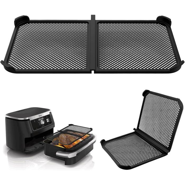 Lot De 2 Grilles Anti-Projections Pour Air Fryer Ninja AF400 AF451 DZ401 - Protections Anti-Éclaboussures En Acier Inoxydable