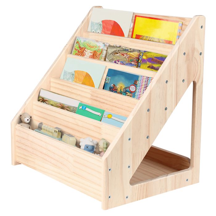 KEDIA Bibliothèque pour Enfants Meuble de Rangement avec Compartiments Montage Simple Grande Capacité Durable et Anti-Usure