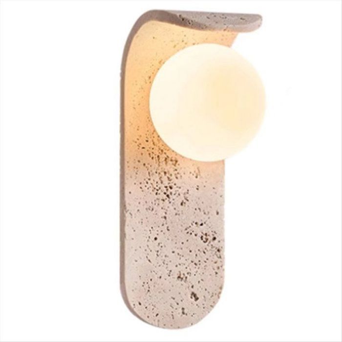 Applique Murale LED en Verre Blanc Éclairage Décoratif pour Chevet Couloir Allée Style Nordique Moderne Grotte Escalier en