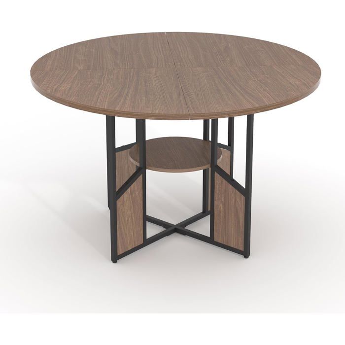 Table ronde de salle à manger - LUNSY - Diamètre 151 cm - Capacité 4 à 6 personnes