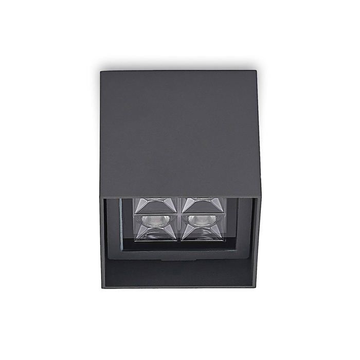 LED Plafonnier extérieur Eveta (Moderne) en Noir Aluminium (1 lampe à) Luminaire d’extérieur pour le jardin la terrasse balcon & LED Plafonnier extérieur Eveta (Moderne) en Noir Aluminium (1 lampe à) Luminaire d’extérieur pour le jardin la terrasse balcon &