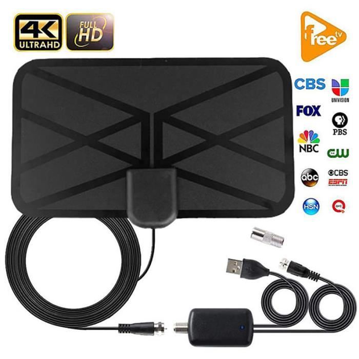 Antenne TV Numérique Intérieure – Portée 210 Km, 1080p/4K, Gain 30 DBi – Compatible DTMB/DVB-T/ATSC, Pour TV HD - 2