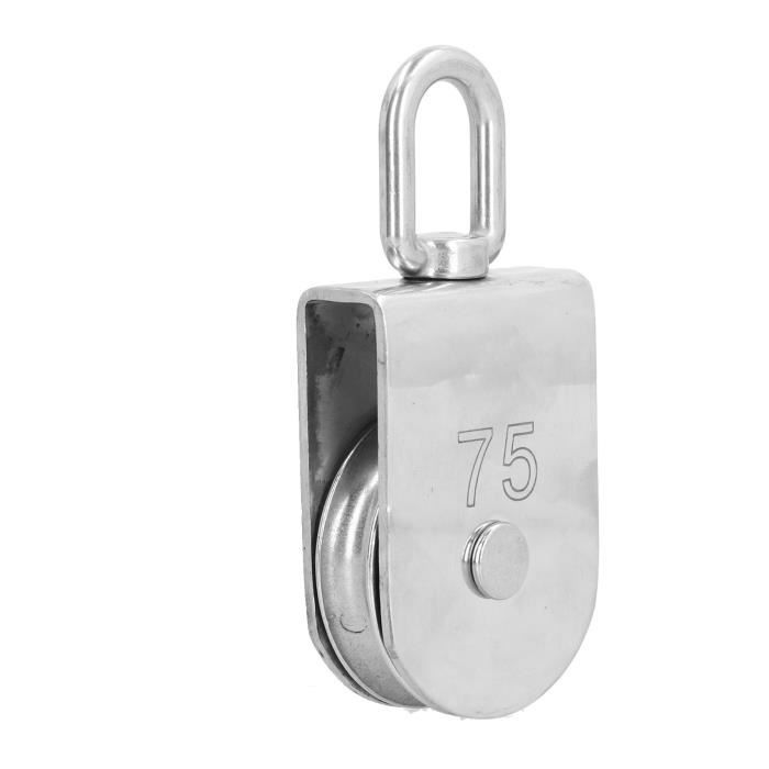 Poulie Simple En Acier à Haute Résistance - Capacité 1 Tonne - Pour Levage, Corde, Fitness, Ski Nautique