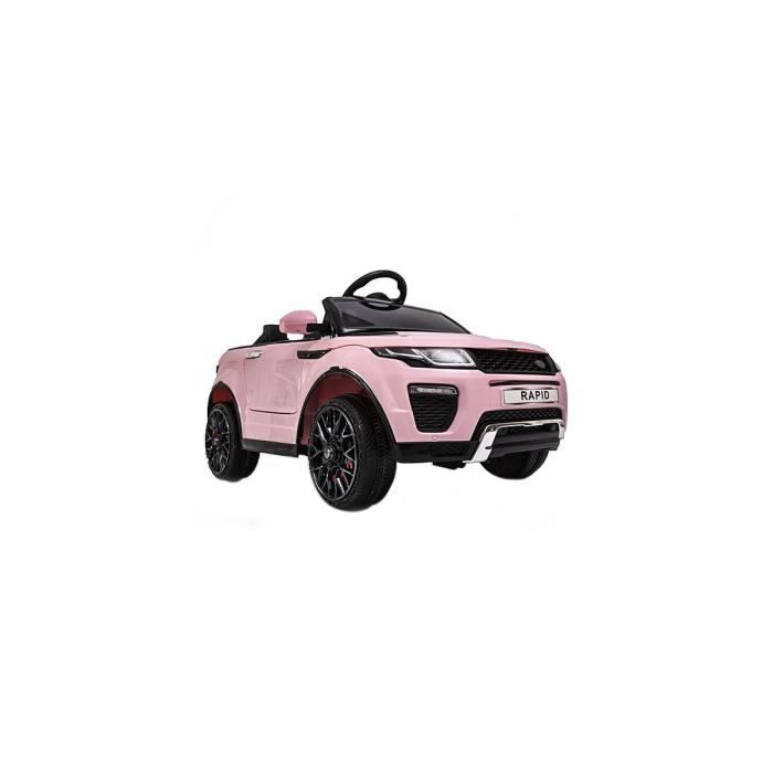 Voiture électrique pour enfant Range Rapid 12V Rose - Télécommande de contrôle parental