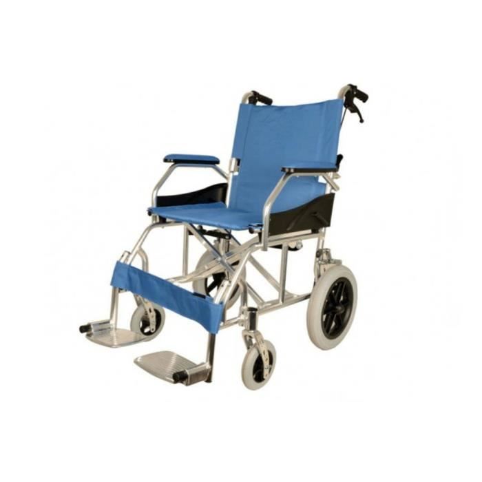 Fauteuil roulant - Ultra‑léger - 9 5 kg - Pliable - Roues arrière pneumatiques 30 cm