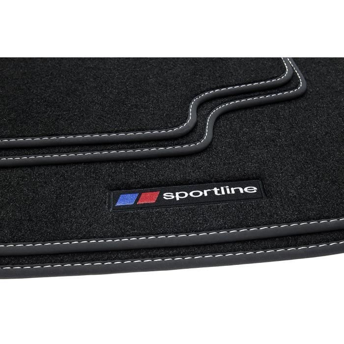 Tapis de sol Sportline adapté pour BMW X1 E84 année 2009-2015 [Argent]