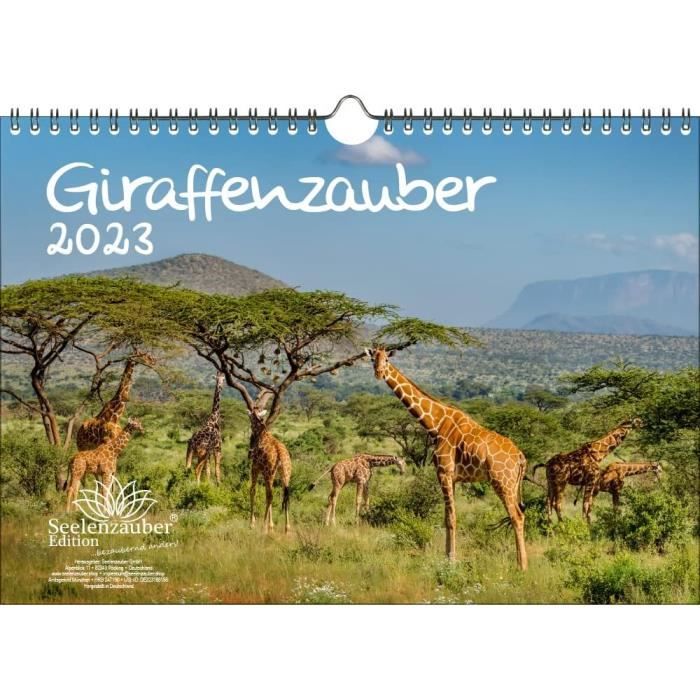 Giraffenzauber Calendrier format A4 pour girafes 2023 [120