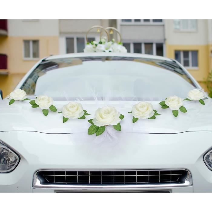 Lot De 10 Noeuds Automatiques Roses - Décoration Mariage, Baptême - Fait En France