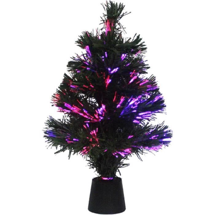 Sapin De Noël Mini Arbre De Noël Artificiel À Fibres Optiques 46Cm1.5Ft Petit Arbre De Noël De