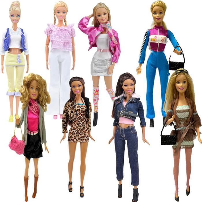 Set 5pcs Ensembles de Vêtement Poupée Jouet Cadeau Fille avec Accessoires  Décoration pour Poupée Barbie 29cm Style Aléatoire - Cdiscount Jeux - Jouets