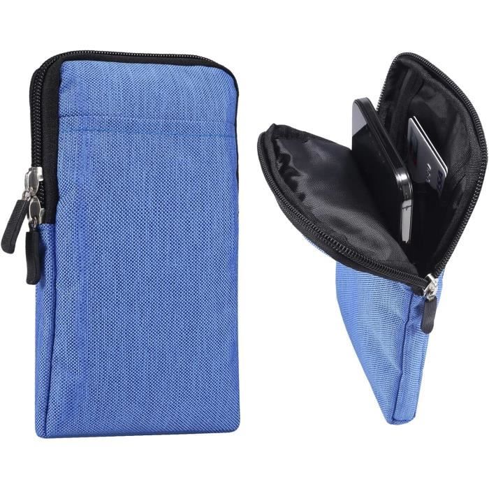 Sac À Bandoulière Homme Pour Téléphone Portable Noir, Étui Ceinture Pour  Smartphone, 6.9 Sac Messager Pochette Smartphone A[u2505] Bleu - Cdiscount  Bagagerie - Maroquinerie