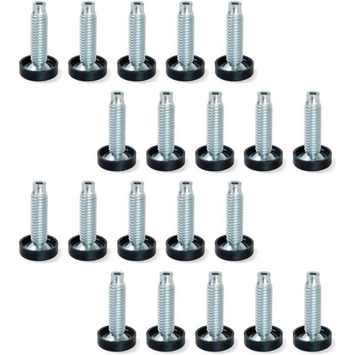 TOVOT 20 Pièces M8 Pied De Meuble Reglable Pieds De | FindTheDeal
