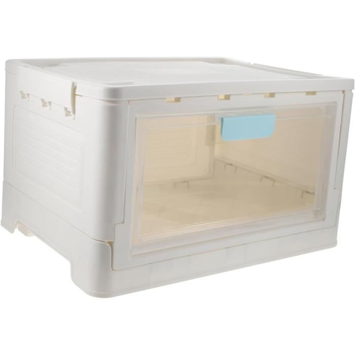 Lot De 4 Paniers à Tisser En Plastique - Rangement Organisateur Portable Et Empilable Pour Maison Ou Bureau