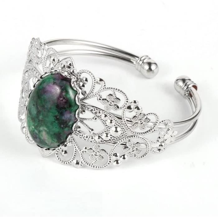 Bijou Perles Réglable 4mm Bracelet Pierre Naturelle Uwiyo 4mm - Réglable, Plaqué Or, Cadeau Femme Fête Des Mères Bijoux Femme