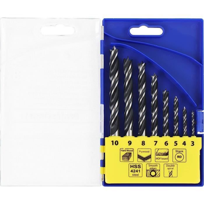 Jeu De 7 Forets Dremel 628 (0,8 à 3,2 Mm) - Pour Perçage Précis Sur Bois, Métal Tendre, Plastique