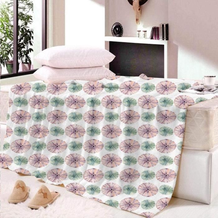 Couverture Bébé SL Home Fashions - Rose à Points Minky, éléphant, Avec Oreiller