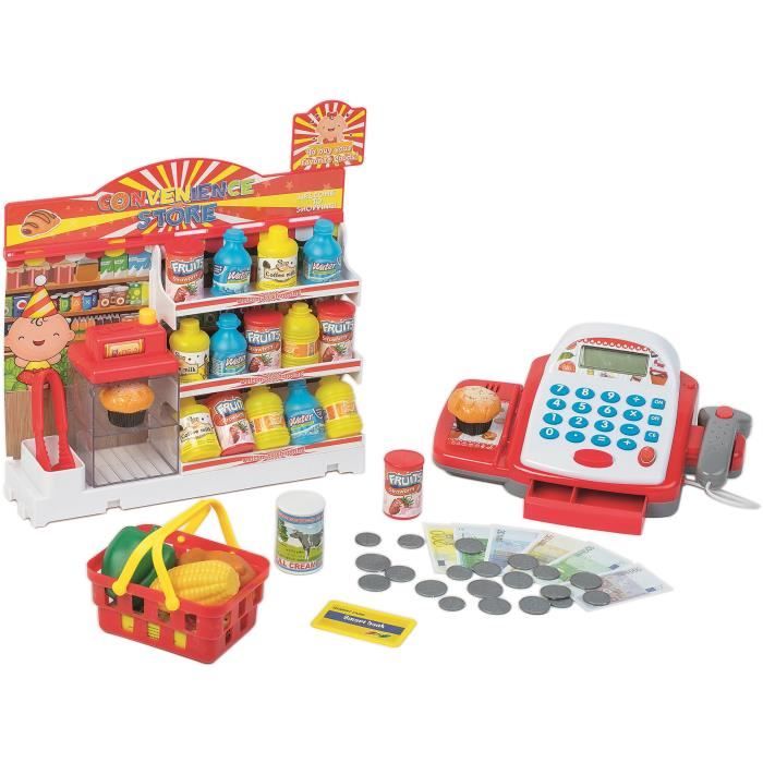 Électrique caisse panier jouets pour enfants caisse épicerie Accessoires Argent