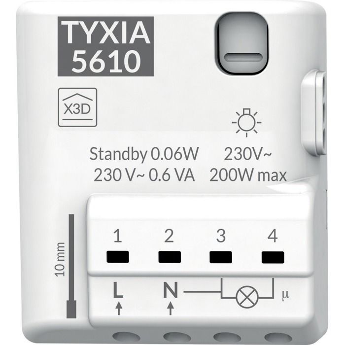 Récepteur nanomodule éclairage 1 voie Tyxia 5610