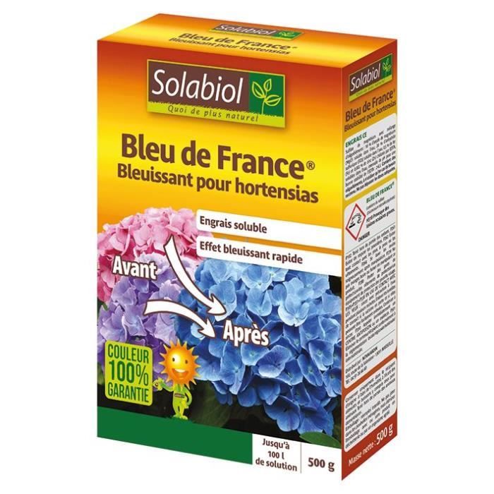 Engrais Bleu - SOLABIOL - Bleu De France® - Effet bleuissant rapide - Contenance 500 g