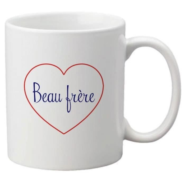 Mug Ceramique Imprime Citation Illustration Coeur Beau Frere Ref2462 Cdiscount Puericulture Eveil Bebe