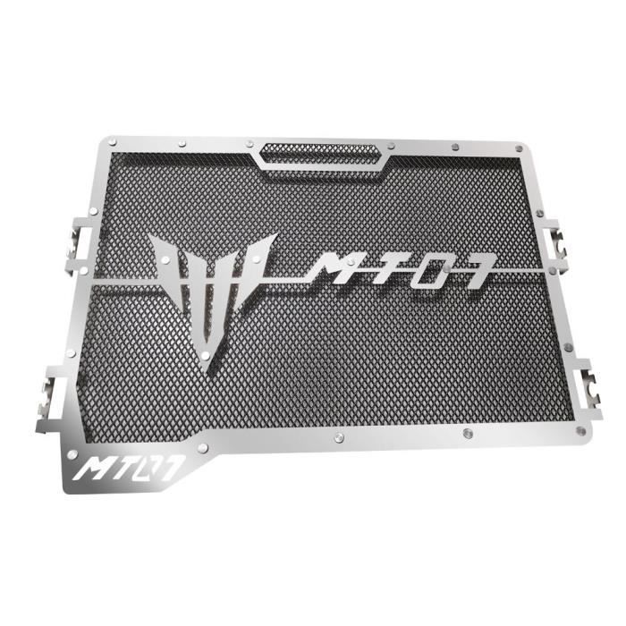 Noir MT 07 Accessoires Moto en Acier Inoxydable Grille de Protection Grille de Radiateur Radiator Guard pour Yamaha MT 07 MT-07 2013 2014 2015 2016 2017 