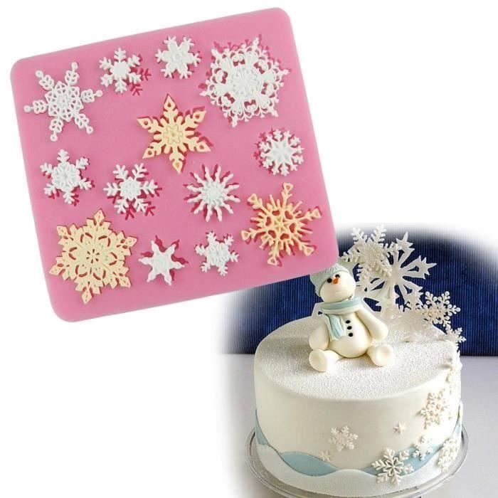 Tapis de pâtisserie en silicone à motif de flocons de neige de Noël RI -  Boutique RICARDO