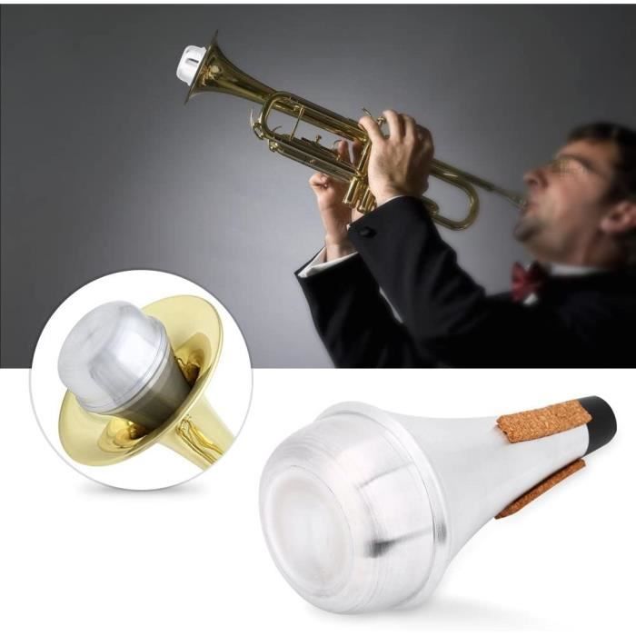 Trompette Sourdine Trompette Droit Sourdine Aluminium Pratique Trompette Sourdine Silencieux Trompette Accessoire 