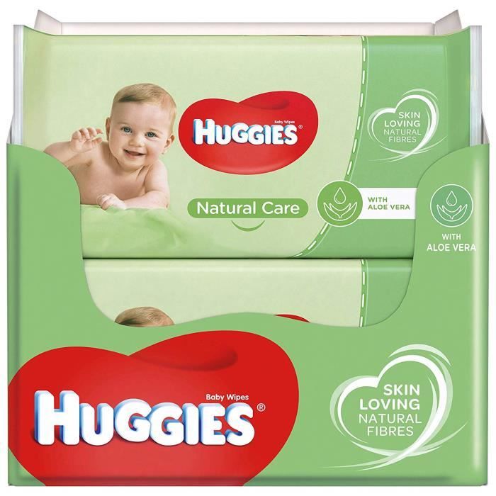 Huggies Natural Care 10 Paquets De 56 Lingettes Total 560 Lingettes Cdiscount Puericulture Eveil Bebe