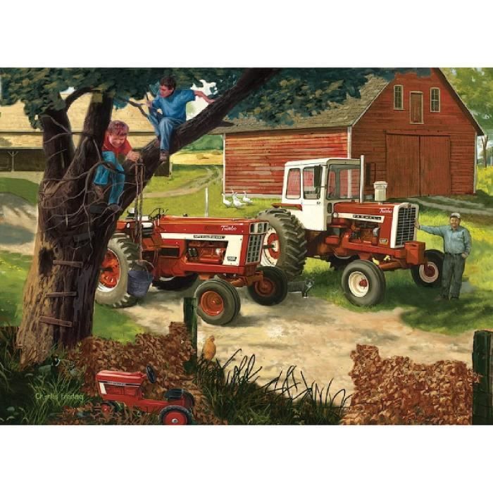 Kit Broderie Diamant Tracteur 30x40cm - Diamond Painting Complet Pour Adultes Et Enfants