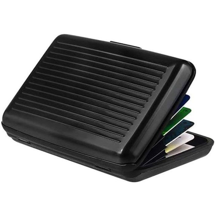 Porte Cartes 6 Etui Aluminium Anti Piratage RFID Protection Donnees CB Bancaire Cdiscount Bagagerie Maroquinerie