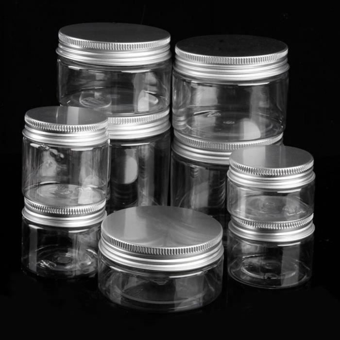 Pot En Plastique Pot Vide Cosmétiques 30 Contenants En Couvercles Rectangulaires